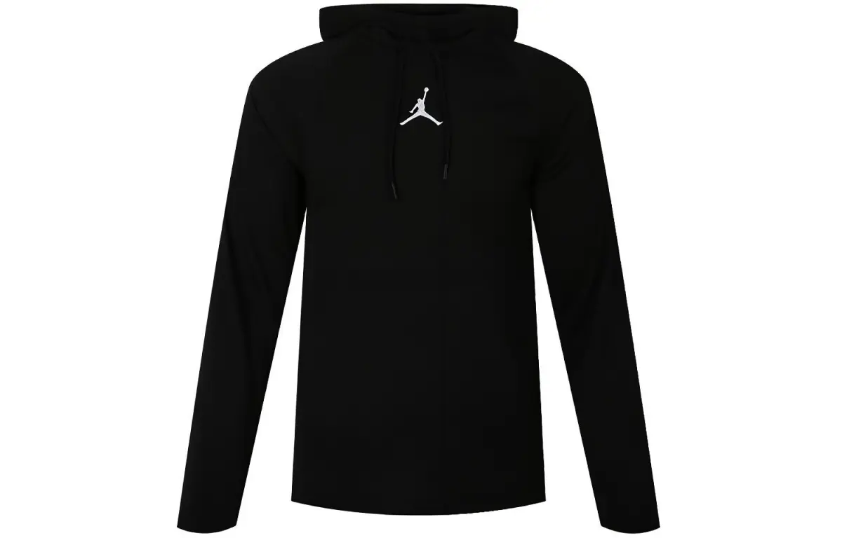 Jordan Sweatshirts Men's Black Hooded Moderate Regular