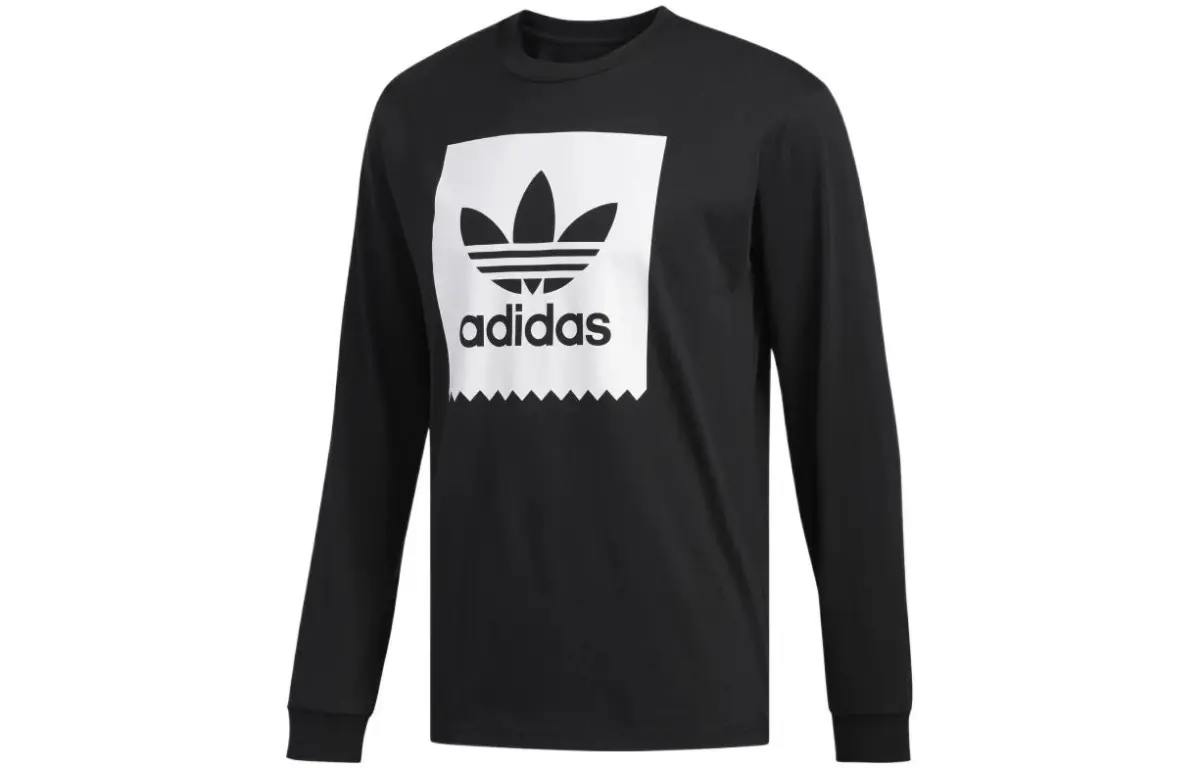 Adidas Originals T-Shirts Men's Black Crew Neck Moderate Straight Fit