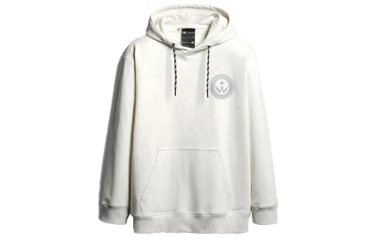 Adidas X Alexander Wang Sweatshirts Unisex Light Gray Hooded Moderate Straight Fit