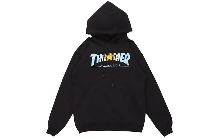 Thrasher Argentina Hood Sun God Argentina Hoodie Fleece Lined Pullover Sweatshirt US Version Unisex
