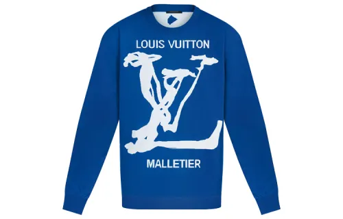 LOUIS VUITTON Sweatshirt Men's Navy Blue