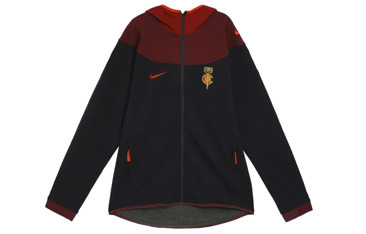 Nike X CLOT NRG GE Hoodie Black/Uni Red/Dark Maroon