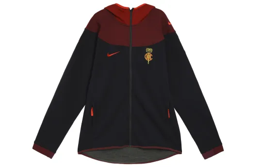 Nike X CLOT NRG GE Hoodie Black/Uni Red/Dark Maroon