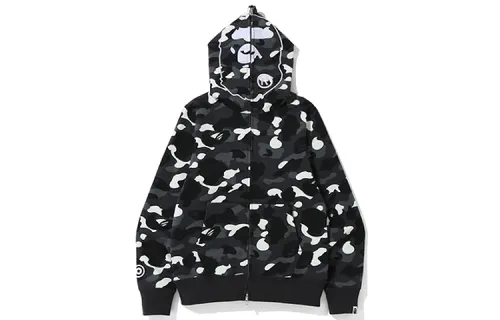 Bape City Camo Ponr Shark Full Zip Hoodie