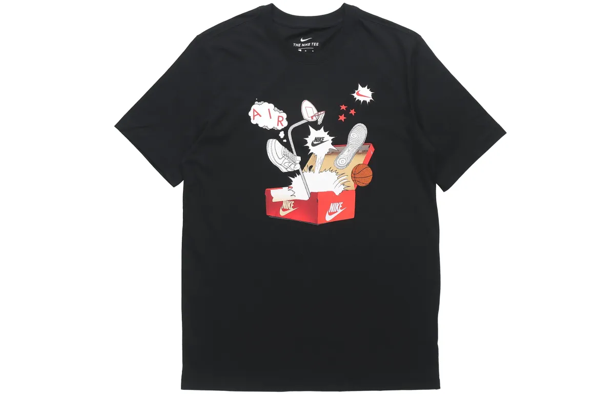 Nike T-Shirts Men's Crew Neck Moderate Straight Fit
