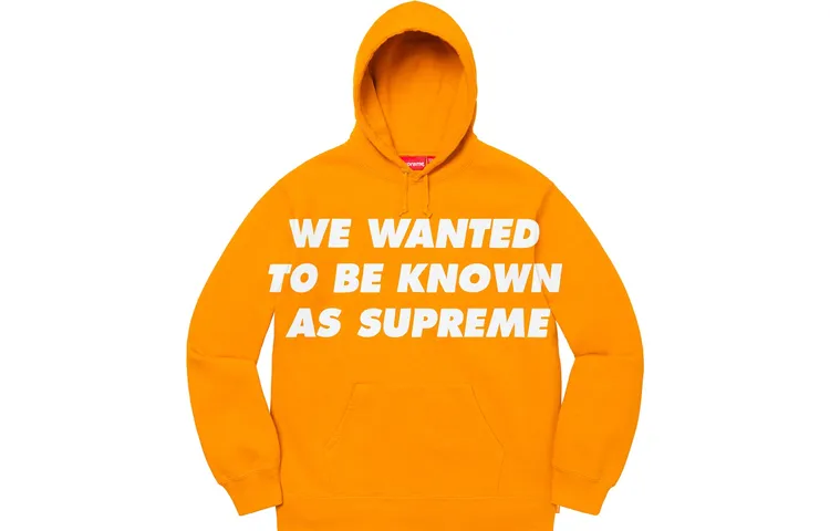 Supreme Known As Hooded Sweatshirt