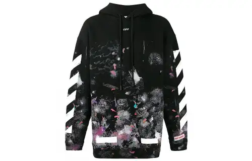 OFF-WHITE Diag Galaxy Brushed Over Hoodie