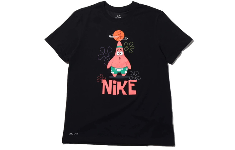 Nike Kyrie X Spongebob Dri Fit Patrick Star Tee Asia Sizing