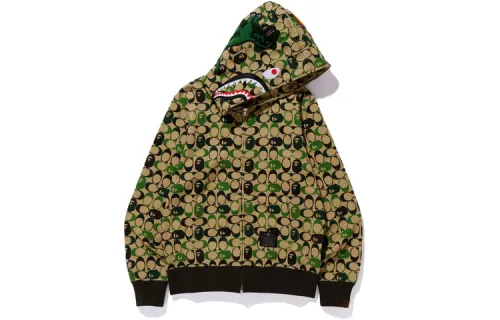 Bape X Coach Shark Full Zip Hoodie