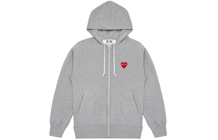 CDG Play Sweatshirts Men's Hooded Moderate Cardigan