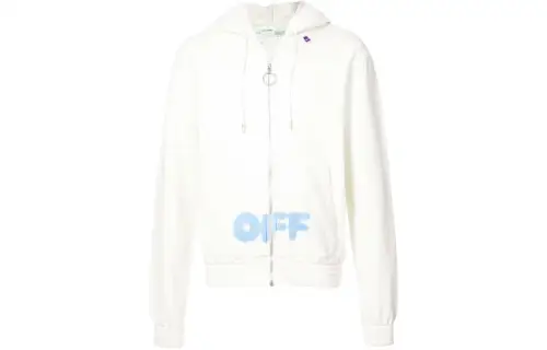 OFF WHITE Sweatshirts Men's Hooded Moderate Cardigan