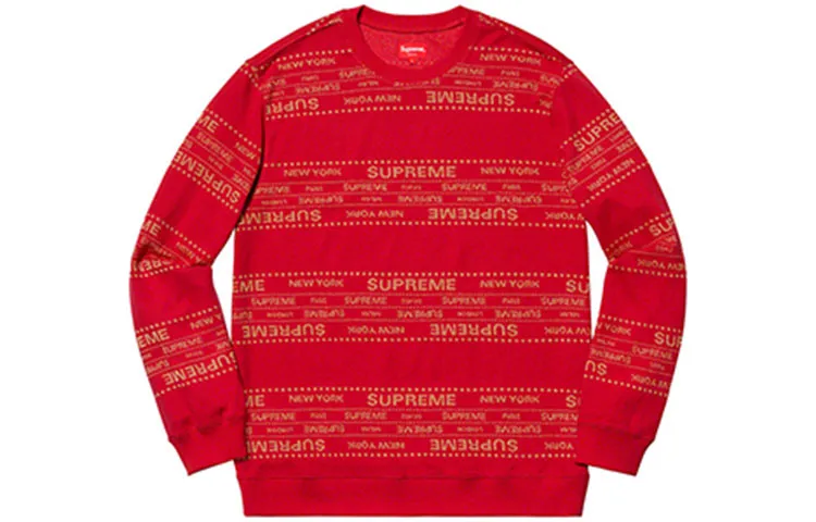 Supreme Metallic Jacquard Crewneck