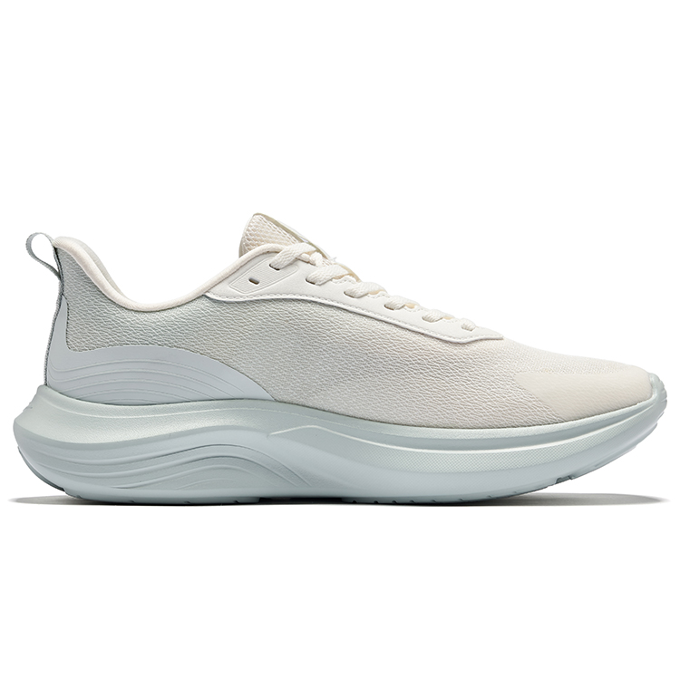 Erke Yun Yi Cushioning Breathable Rebound Low top Casual Running Shoes Men’s White Light Gray Green