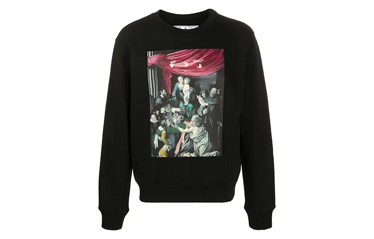 OFF WHITE Slim Fit Caravaggio Painting Sweatshirt