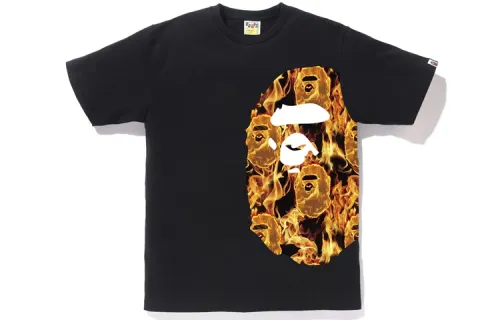 Bape Flame Side Big Ape Head Tee