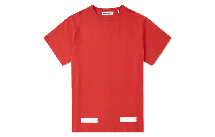 OFF WHITE T Shirts Men's Crew Neck Moderate Heavyweight