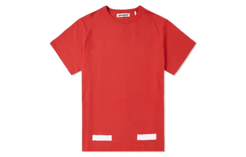 OFF WHITE T Shirts Men's Crew Neck Moderate Heavyweight