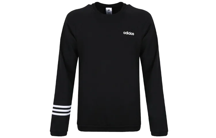 Adidas Sweatshirts Men's Black Crew Neck Moderate Regular