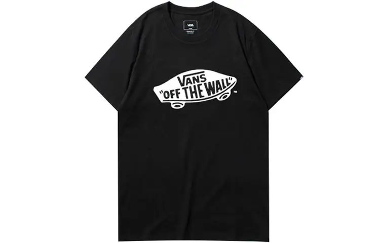 Vans TEE SS T Shirts Unisex Crew Neck Moderate Straight Fit