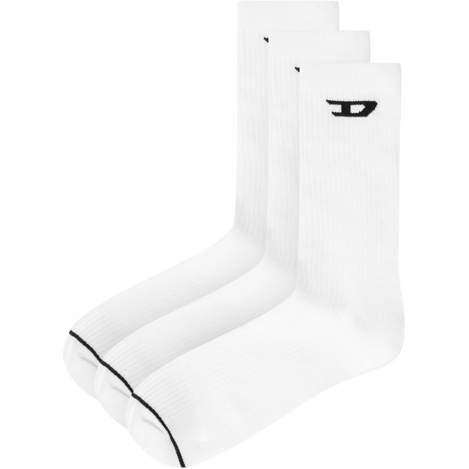 DIESEL Crew Socks Men's 3 Pack White