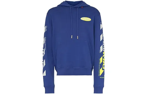 OFF WHITE Diagonal Split Logo Hoodie