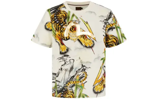 EVISU T Shirts Men's Crew Neck Moderate Straight Fit