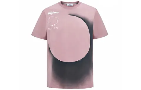 STONE ISLAND FW22 T Shirt Men's Dusty Pink Print
