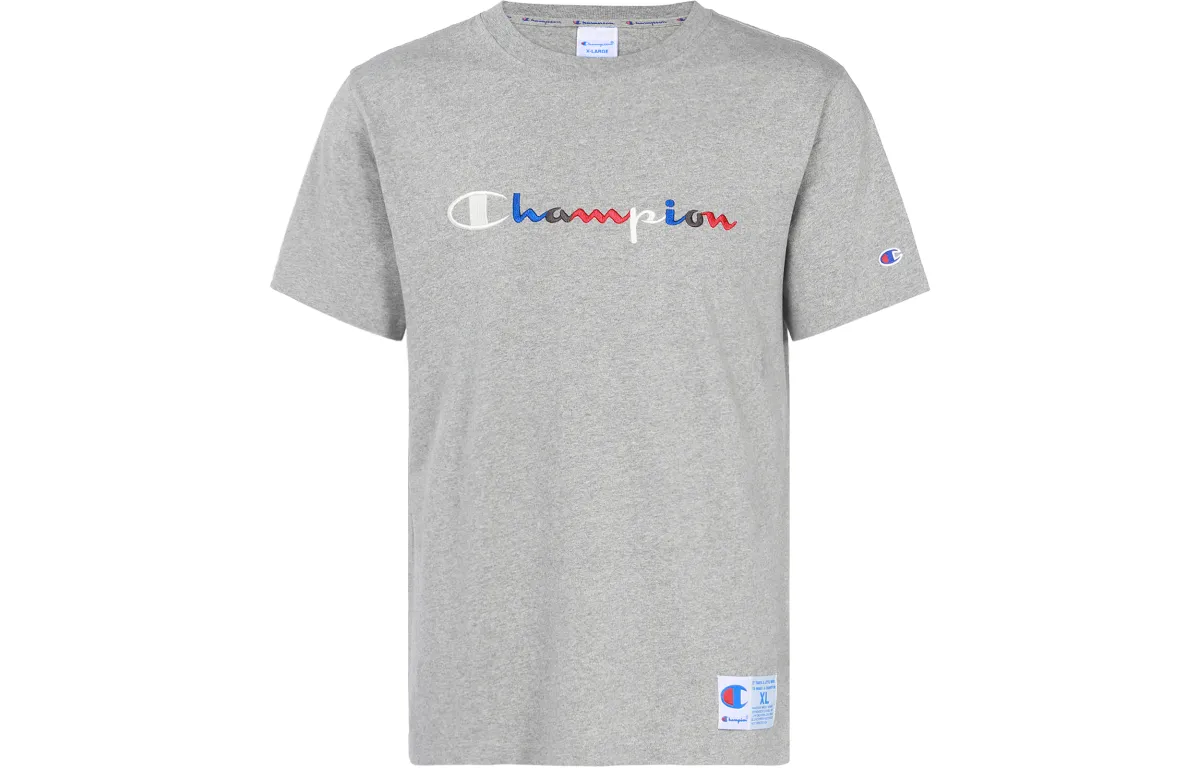 Champion T Shirt Japan Version Unisex Gray