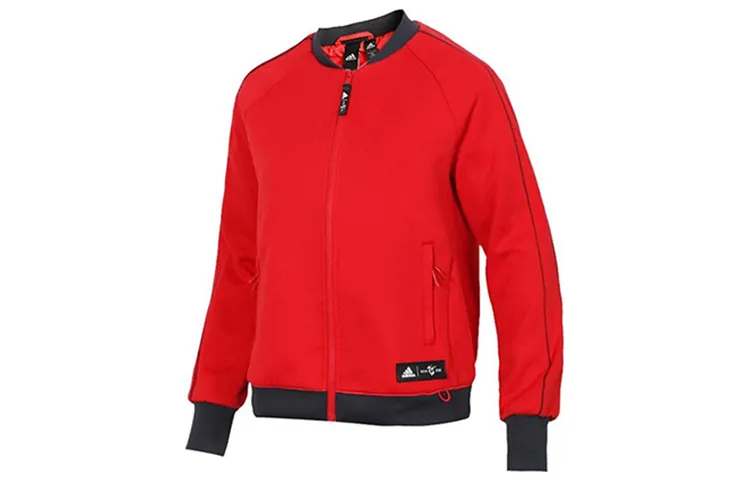 Adidas Sweatshirt Jacket Women's Red