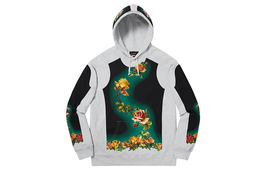 Supreme Jean Paul Gaultier Floral Print Hooded Sweatshirt