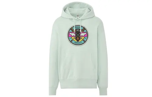 UNIQLO Sweatshirt Unisex Light Green