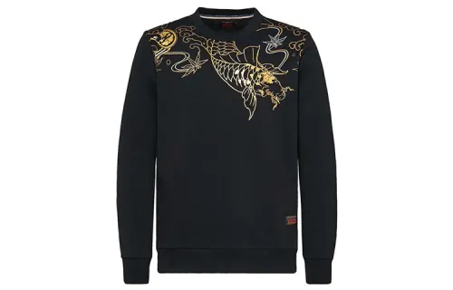 EVISU Sweatshirts Men's Crew Neck Moderate Heavyweight