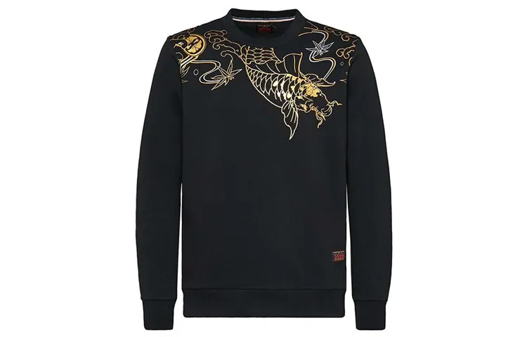 EVISU Sweatshirts Men's Crew Neck Moderate Heavyweight