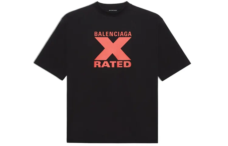 Balenciaga Loose Fit T Shirt Men's Black