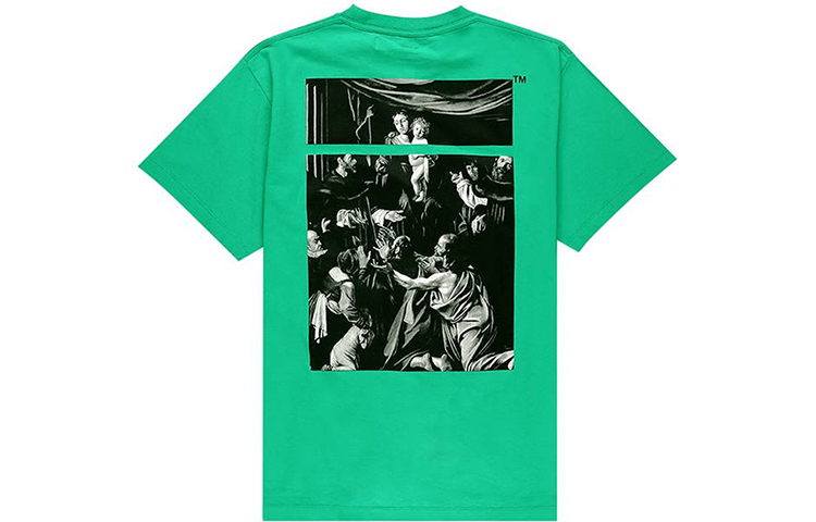 OFF WHITE SS20 T Shirts Men's Crew Neck Moderate Straight Fit