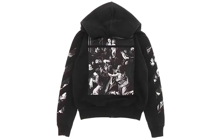 OFF WHITE Caravaggio Square Slim Zip Hoodie
