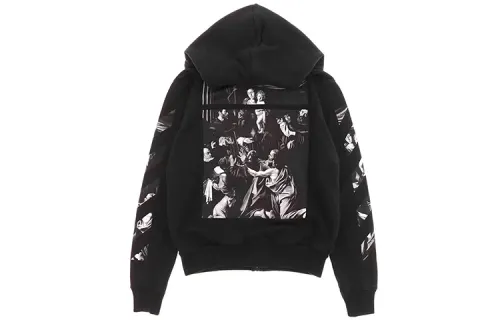 OFF WHITE Caravaggio Square Slim Zip Hoodie