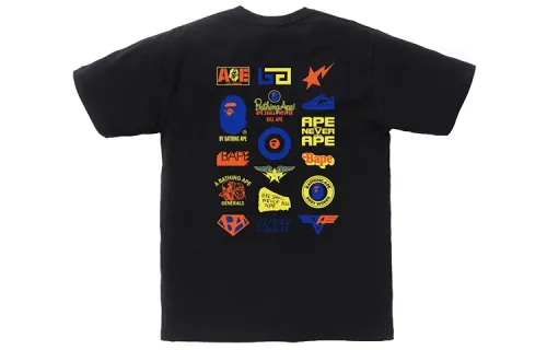 Bape Colors Multi Logo Tee