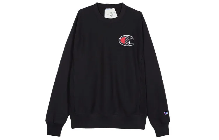 Champion Sweatshirt US Version Unisex Black