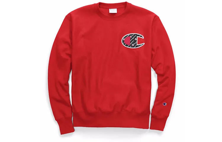 Champion Sweatshirt US Version Unisex Red