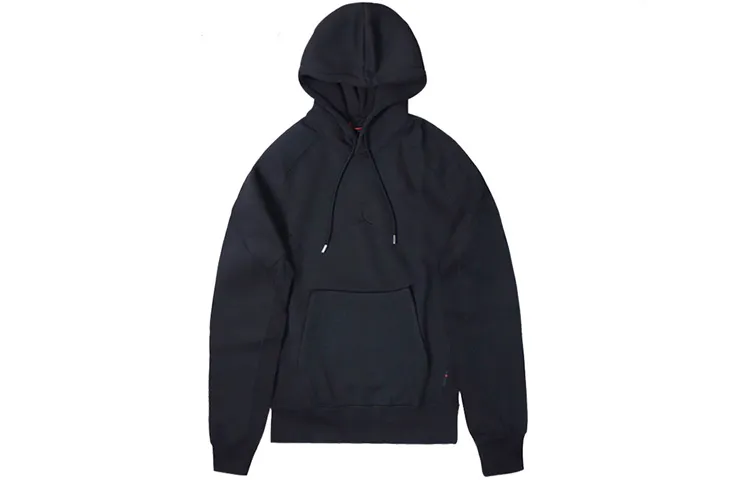 Jordan Air Sweatshirts Men's Black Hooded Thickened Regular