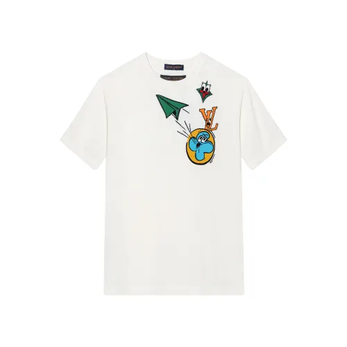 LOUIS VUITTON Monogram Comics Intarsia Short Sleeved Crewneck