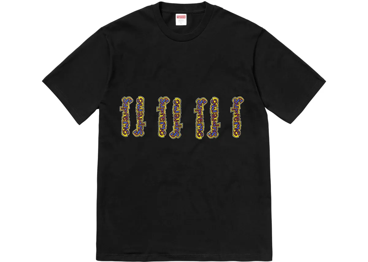 Supreme SS18 Gonz Logo Tee Black T Shirt Unisex Black