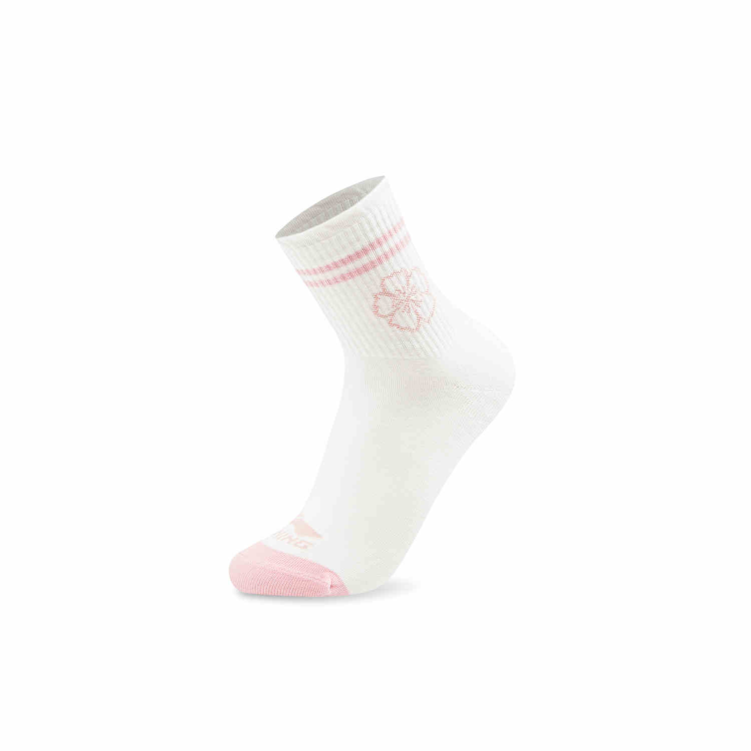 Li Ning x GUGONG,LIANMINGKUAN China Culture Collection Crew Socks Women’s 1 Pack Milky/light Powder