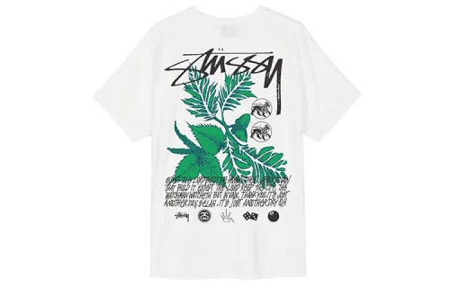 Stussy T Shirts Men's Crew Neck Moderate Straight Fit