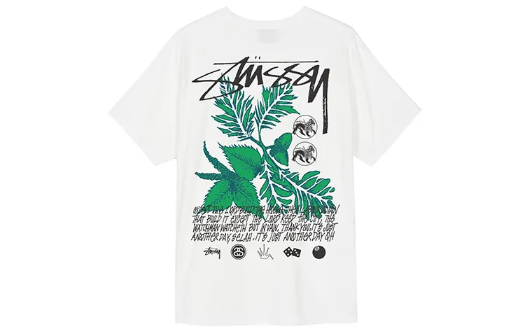 Stussy T Shirts Men's Crew Neck Moderate Straight Fit