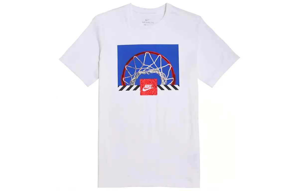Nike T-Shirts Men's Crew Neck Moderate Straight Fit