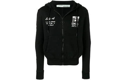 OFF WHITE Mona Lisa Zipped Hoodie