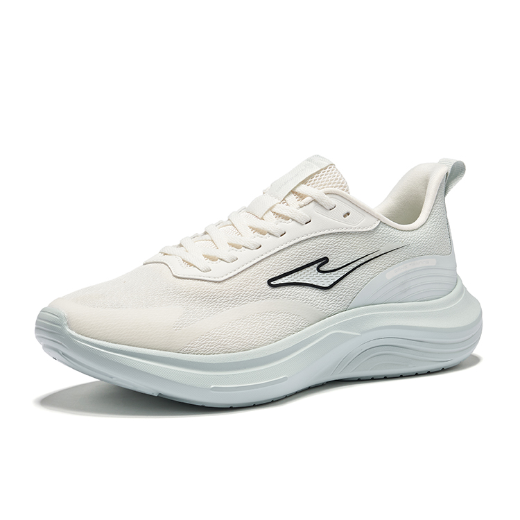 Erke Yun Yi Cushioning Breathable Rebound Low top Casual Running Shoes Men’s White Light Gray Green