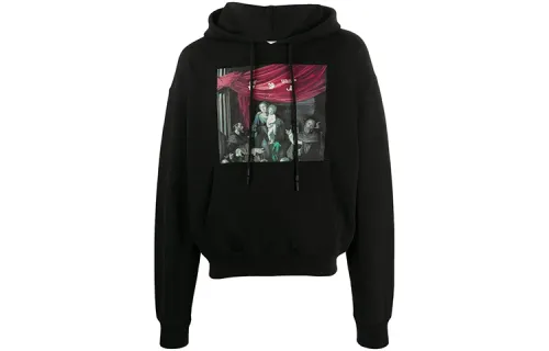 OFF WHITE Sweatshirt Loose Fit Men's Black